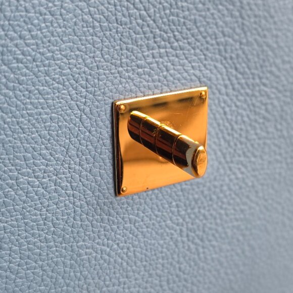 Louis Vuitton Lockme Calfskin Bleuet Top Handle Handbag - Picture 9 of 14